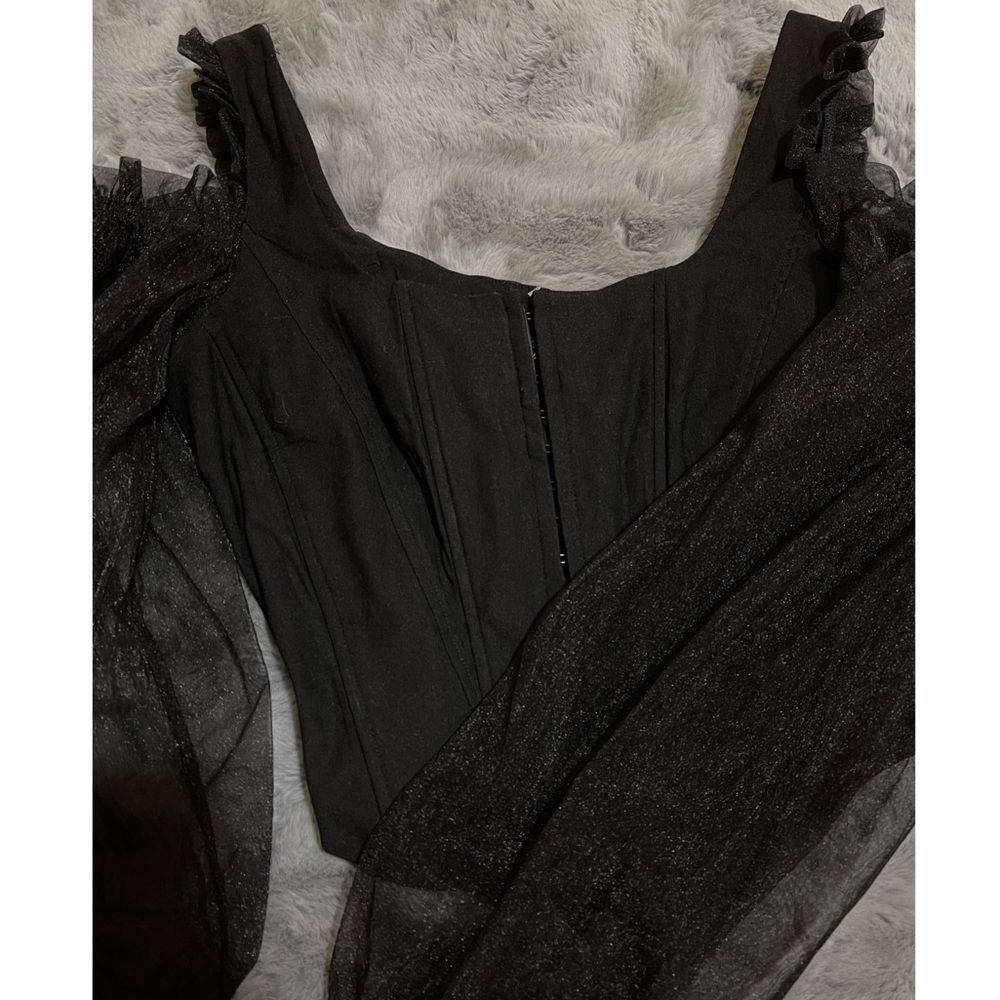Corset ruffle top